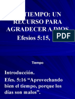 El Tiempo Un Recurso para Agradecer A Dios