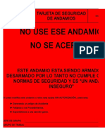 Formato de Taerjetas de Andamio