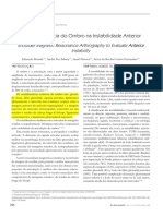 Artro-ressonância do Ombro para Avaliar Instabilidade Anterior