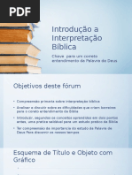 Introdução a Interpretação Bíblica Slides