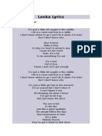 Lenka Lyrics