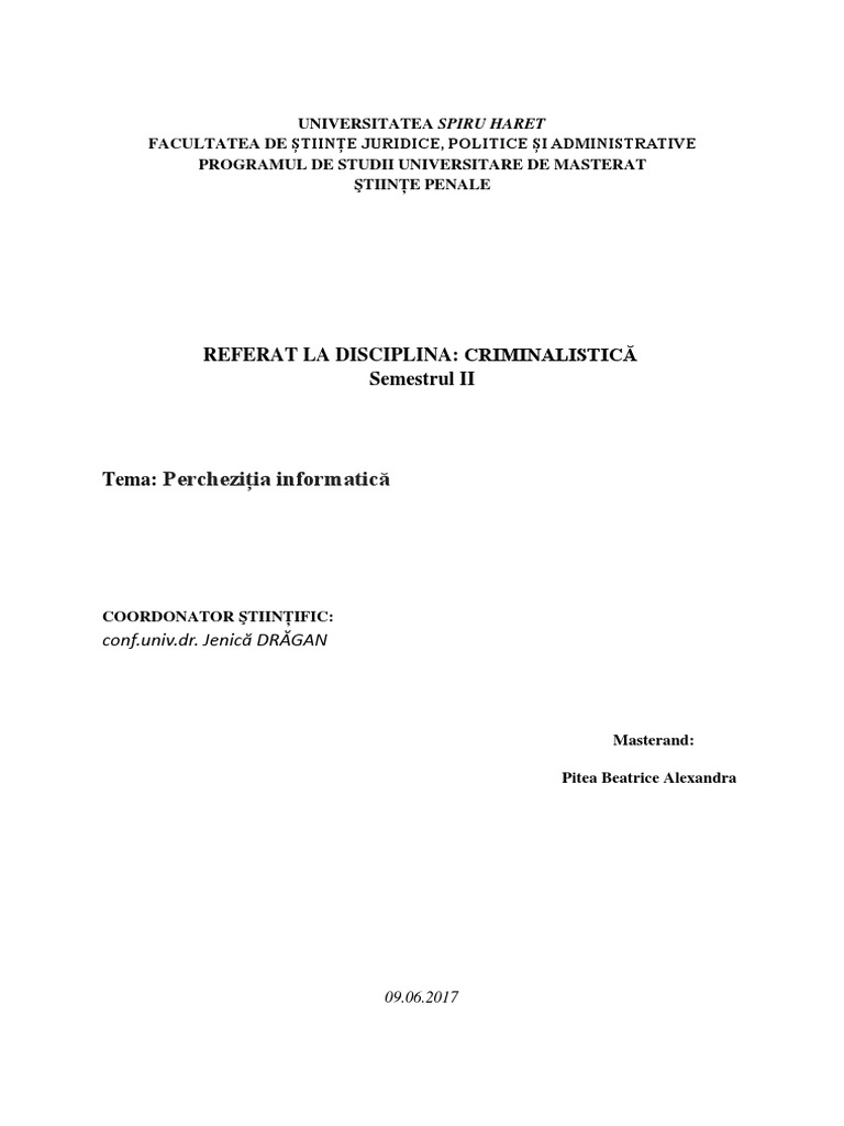Percheziția Informatică | PDF