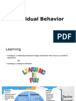 Individual Behavior