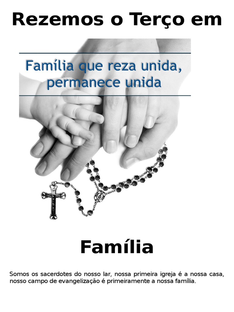 Convite para Rezarmos o Terço em Família | PDF