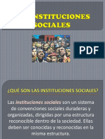 Las Instituciones Sociales