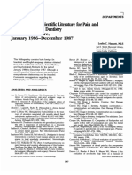 Anesthprog00276-0033-Summary of The Scientific Literature For Pain and Anxiety Control in Dentistry-Journal Literature, January 1986-December 1987