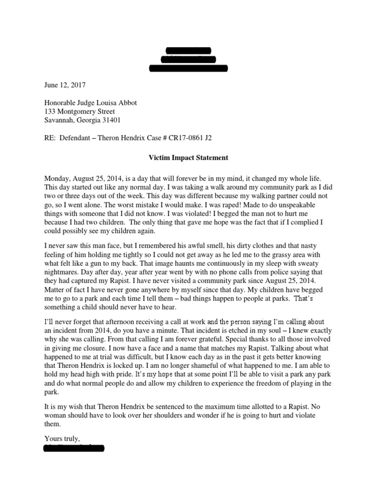 Victim Impact Statement | PDF | Violence | Crime Thriller