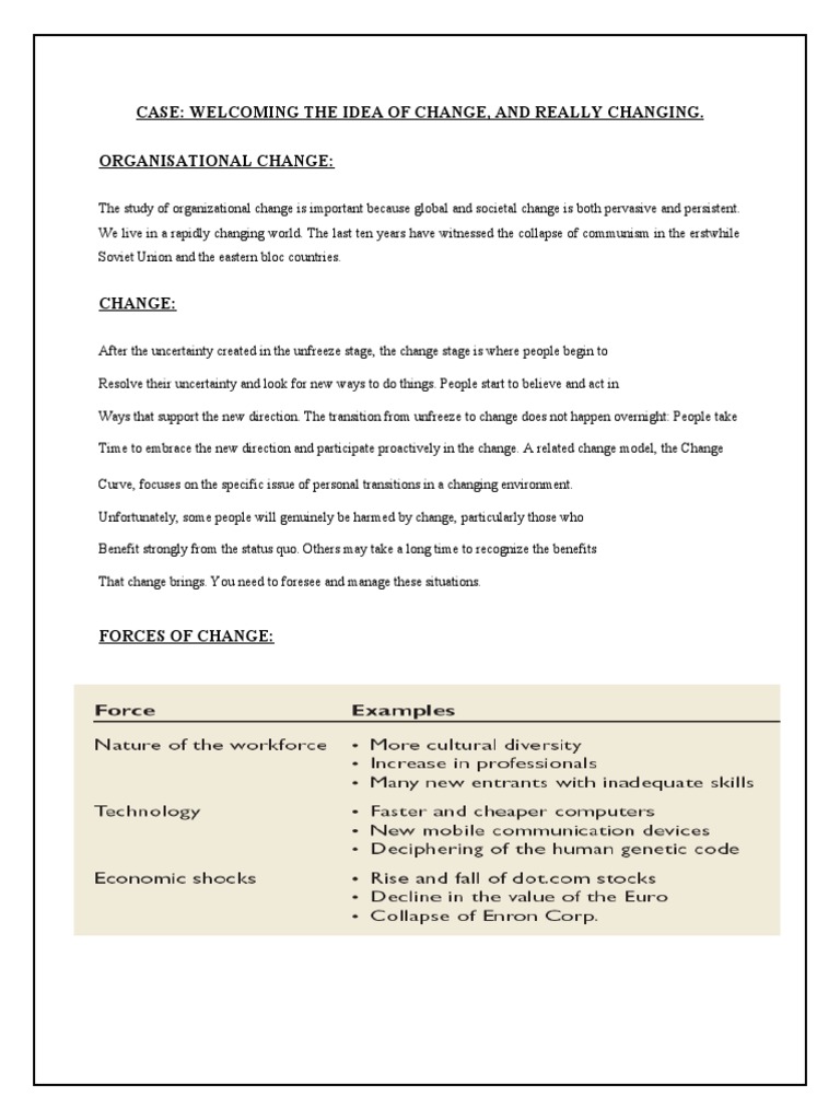 Lewin's Change Model Explained | PDF | Organization Development | Cognition