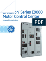 GE Evolution Series E9000 Motor Control Center Renewal Parts Bulletin