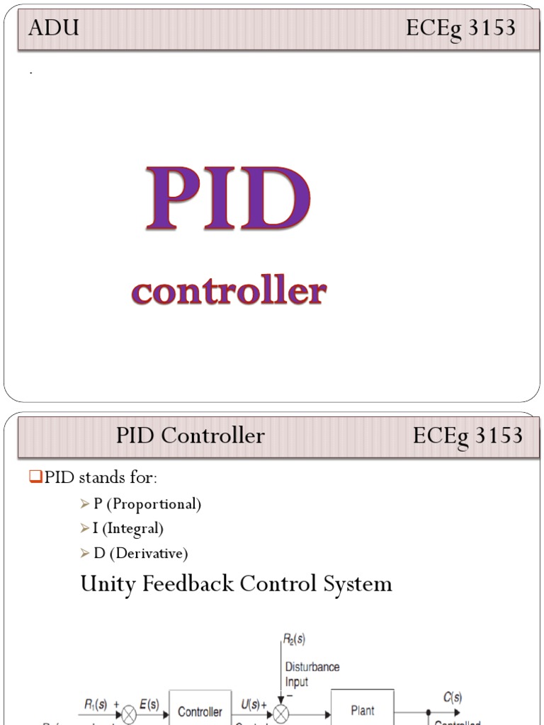 Chapter 6 PID PDF Signal Processing Electrical Engineering