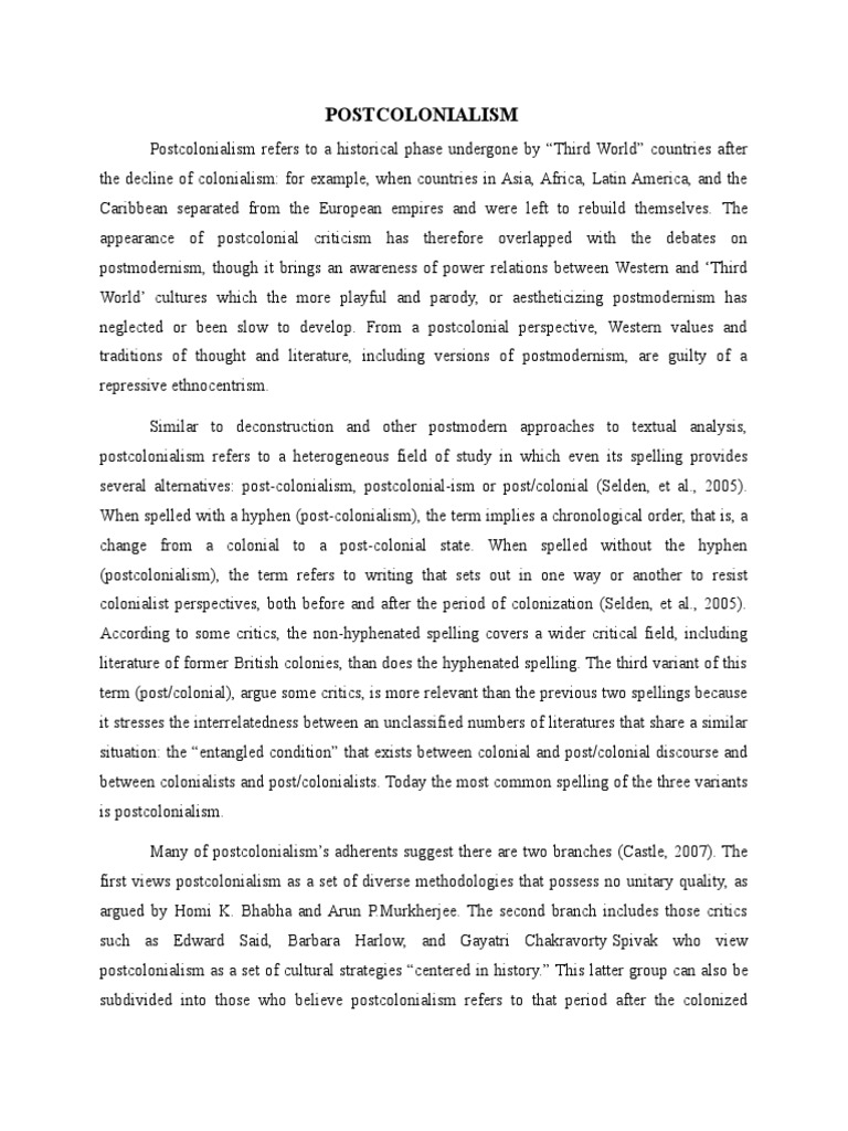 Post colonial literature pdf image