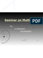 Seminar On Multimedia: By, S.V.Nikethan 8019958900