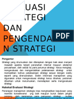 Evaluasi Strategi & Kontrol