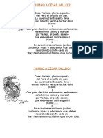 Himno A César Vallejo