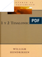 1 y 2 Tesalonicenses-William-Hendriksen