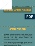 Penyusunan Laporan Penelitian