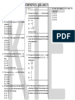 STATISTICS (JEE-2017) : 1 2 N 1 2 N N 0 N 1 N 2 N N