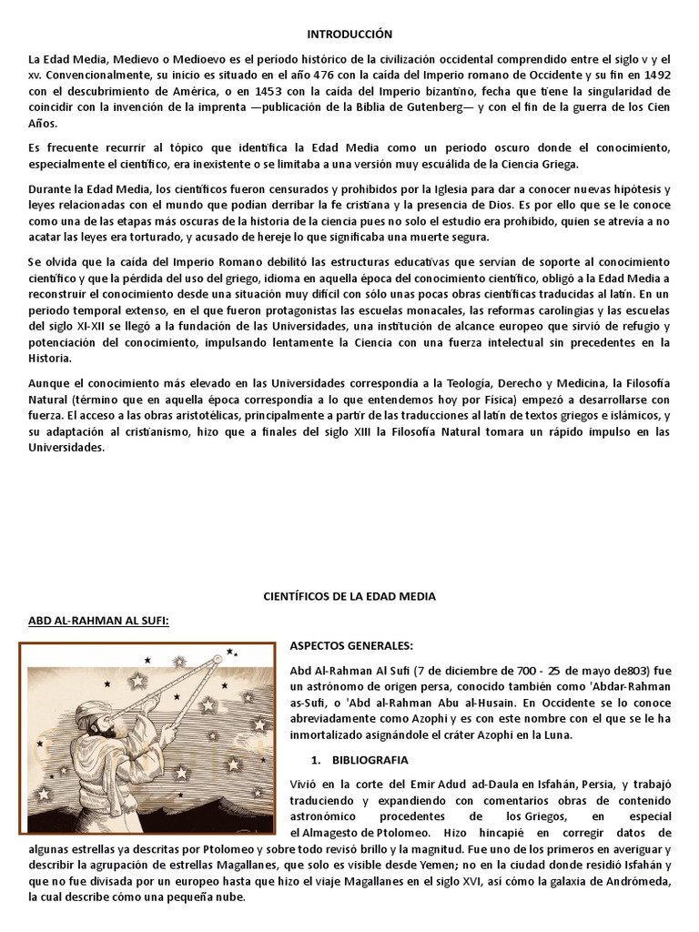 Científicos de La Edad Media Johannes Gutenberg Philosophical Science