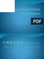 MS4 Lecture On Physical Examination On Abdomen 20140331