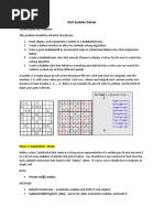 CST 338 Final Sudoku Specs