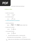 Apptitude Topics and Formule