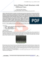 Design and Analysis of Honey Comb Structures With Different Cases