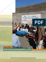 Mainstreaming Development in FATA Pakistan