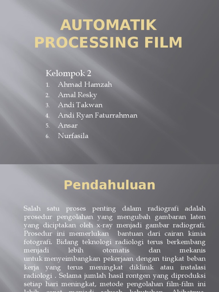 Proses Pengolahan Film Otomatis | PDF | Teknologi & Rekayasa