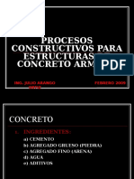 Procesos Constructivos para Estructuras de Concreto Armado - Julio Arango