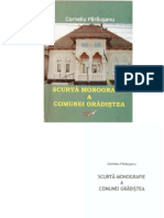 CORNELIU PARAUSANU Scurta Monografie A Comunei Gradistea