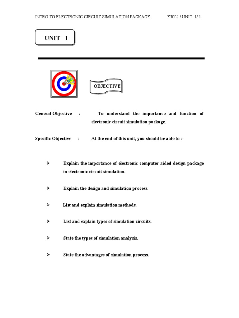 Electronic Circuit Simulation Overview | PDF | Electronic Circuits ...