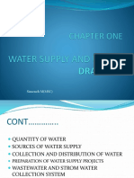 Water Supply and Treatment