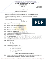 Math Question Paper 2014