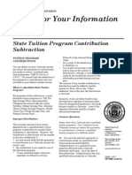 State Tuition Program Contribution Subtraction