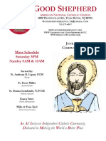 Good Shepherd American National Catholic Church Weekly Bulletin