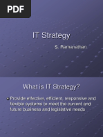 IT Strategy: S. Ramanathan