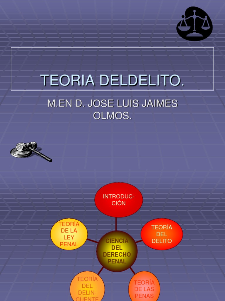 Teoría del Delito en Derecho Penal | PDF | Intención (Derecho Penal ...