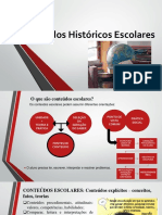 Conteúdos Históricos Escolares