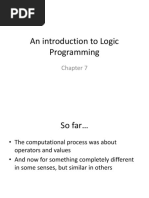 An Introduction To Logic Programming