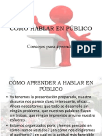 Cómo Hablar en Público