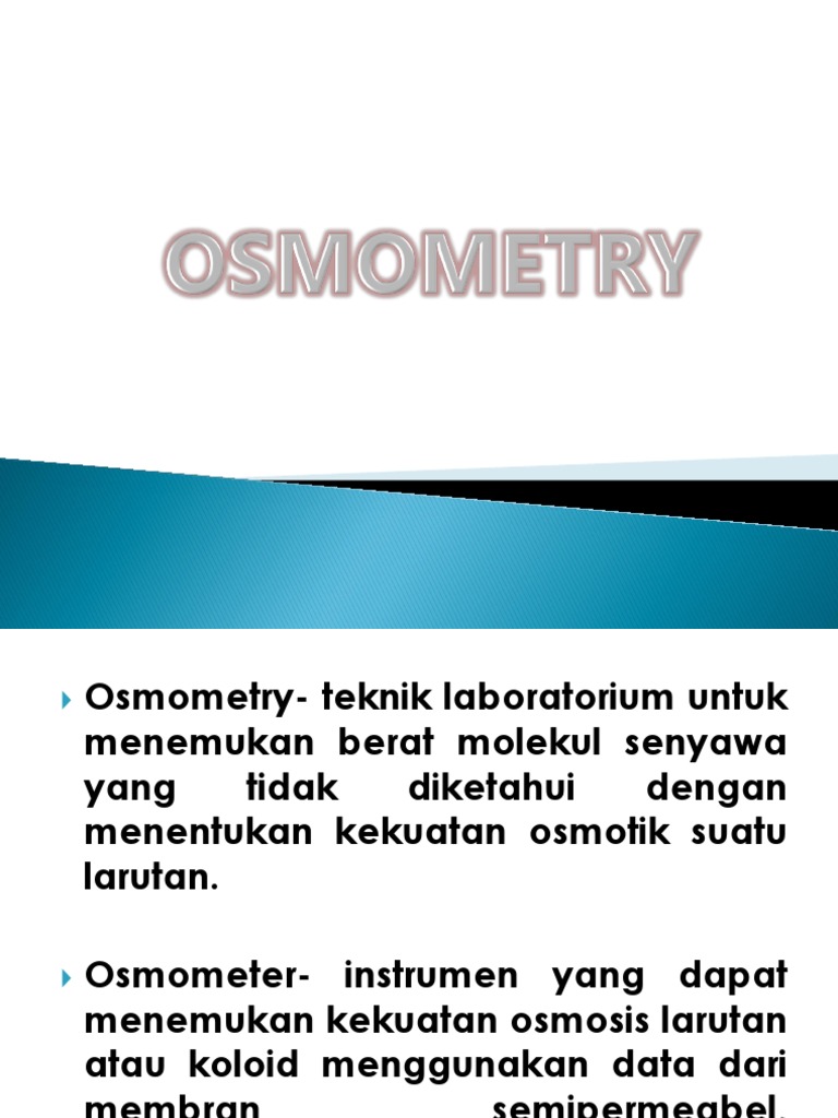 Osmometry PDF