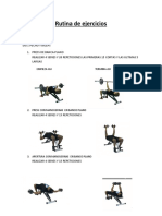 Rutina de Ejercicios