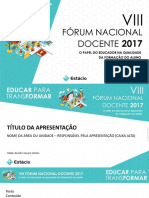 VIII fórum nacional docente - professores.pptx