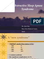 Obstructive Sleep Apnea Syndrome: Dr. Amir Bar, Bnei-Zion Medical Center, Haifa