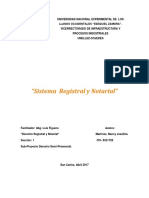 Sistemas Registrales y Notariales (Ensayo Argumentativo)