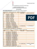 Academic Calendar 2017-2018 Undergraduate & Postgraduate Programmes (May 2017 Intake) - 2