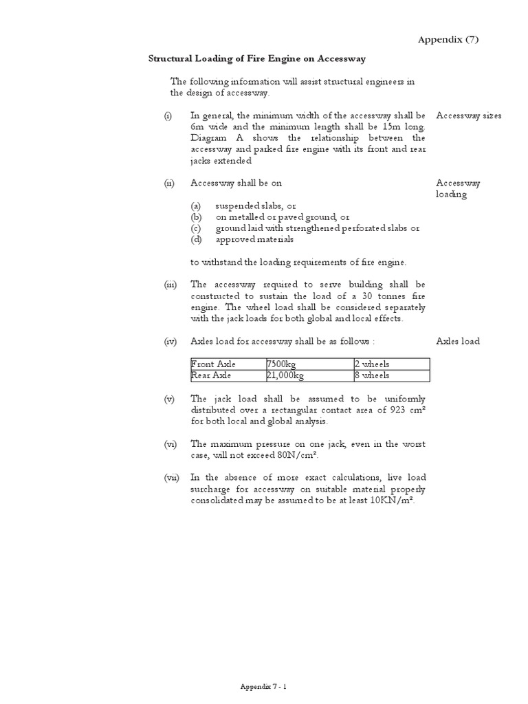 Fire Engine Accessway Design Guidelines | PDF