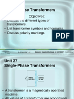 1 Phase Transformer