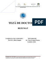 Rezumat Teza de Doctorat Voicu Frantia Turcin Luminita