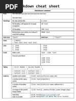 Jupyter Notebook Markdown Cheat Sheet | PDF | Written Communication ...